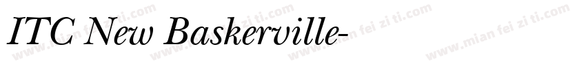 ITC New Baskerville字体转换